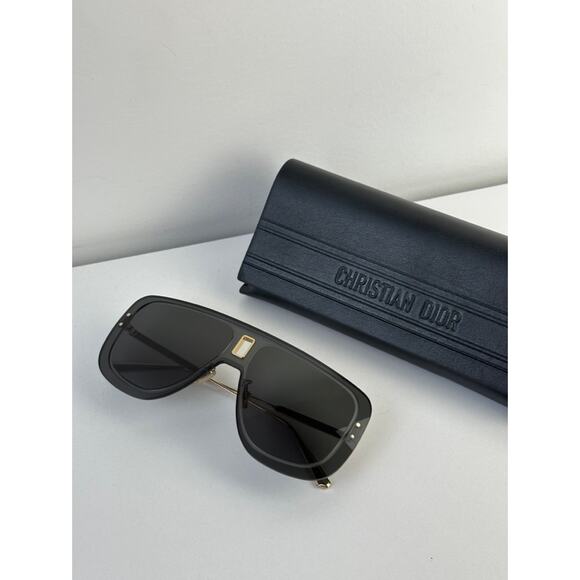 NEW Dior UltraDior MU Aviator Sunglasses in Dark Grey Gold - Picture 2 of 10